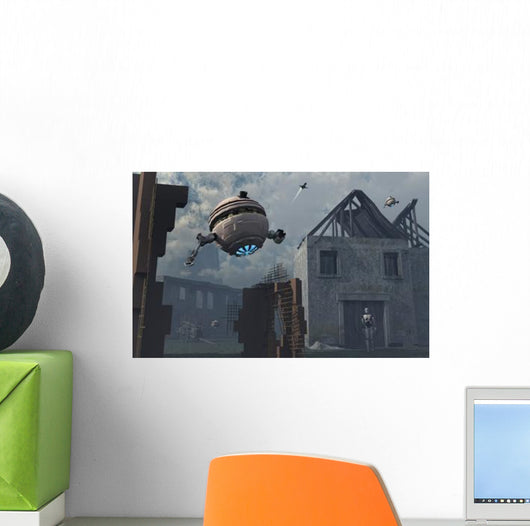 Space Probes and Androids Wall Decal