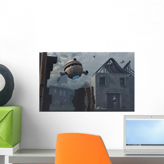 Space Probes and Androids Wall Decal