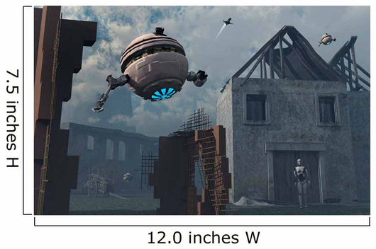 Space Probes and Androids Wall Decal