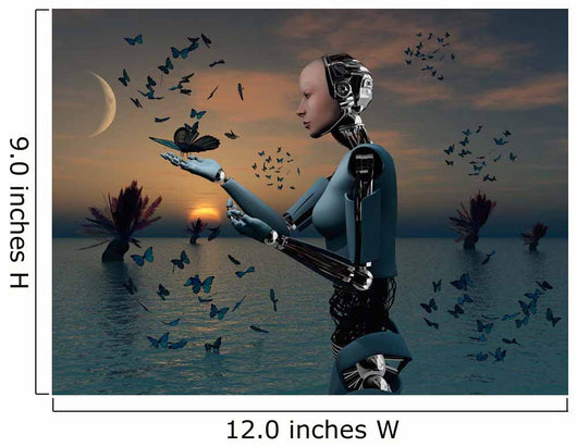 Android Takes Closer Look Wall Decal Design 2