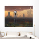 Androids Explore Alien Planet Wall Decal