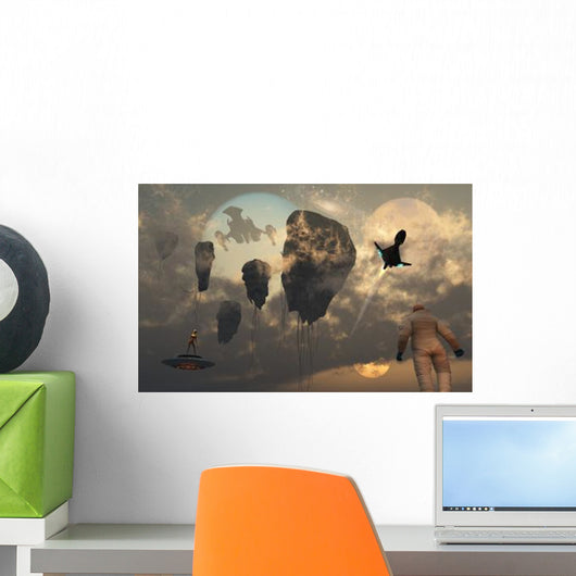 Mankind Crossing Paths with Wall Decal