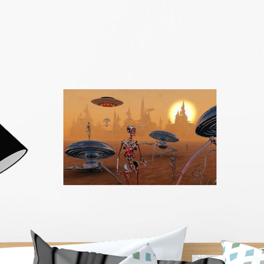 Artist's Concept Life Mars Wall Decal
