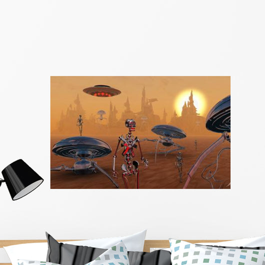 Artist's Concept Life Mars Wall Decal