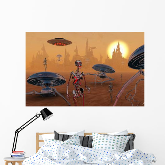 Artist's Concept Life Mars Wall Decal