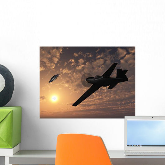 American P-51 Mustang Gives Wall Decal Design 2