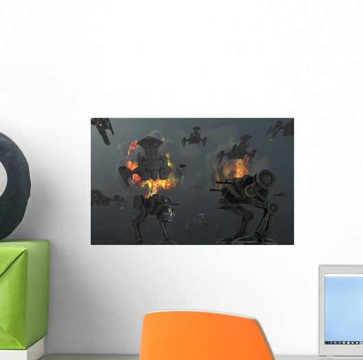 Artist's Concept Futuristic Weapons Wall Decal