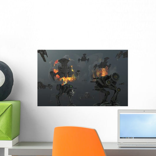 Artist's Concept Futuristic Weapons Wall Decal