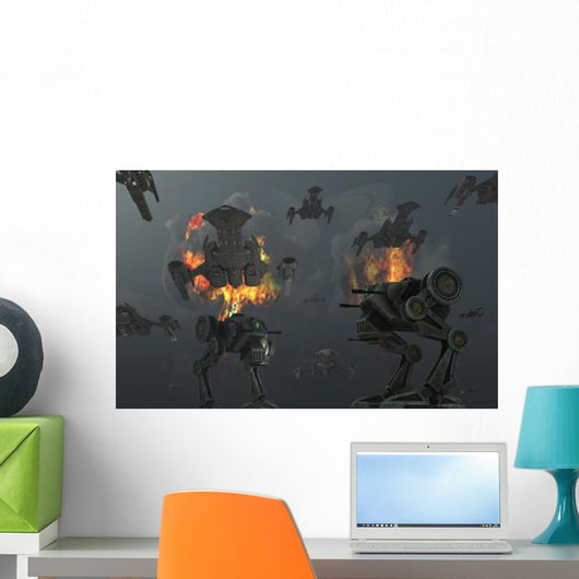 Artist's Concept Futuristic Weapons Wall Decal