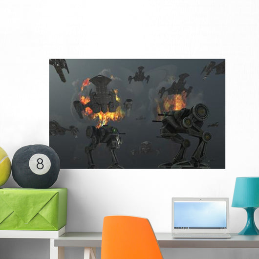 Artist's Concept Futuristic Weapons Wall Decal