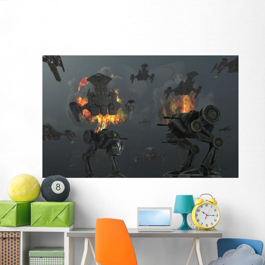 Artist's Concept Futuristic Weapons Wall Decal