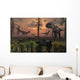 Herd Allosaurus Dinosaur Cause Wall Decal