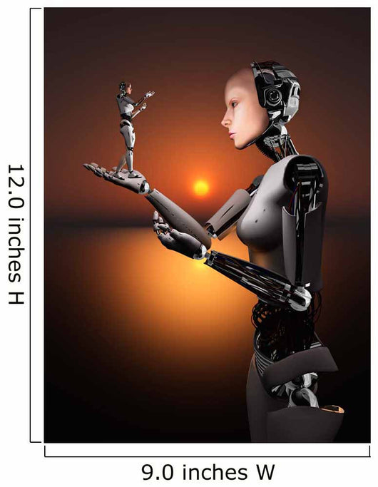 Android Takes Closer Look Wall Decal Design 1