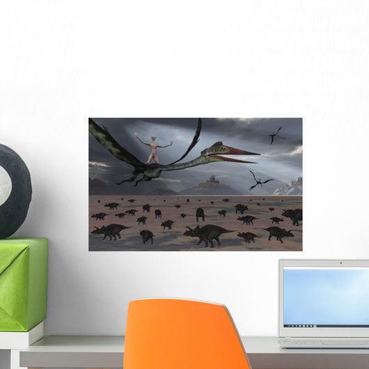 Reptoids Ride Backs Quetzalcoatlus Wall Decal