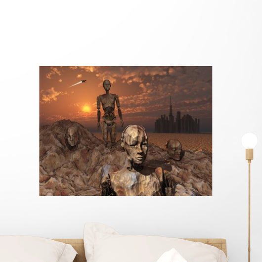 Android Fossils Preserved Sedimentary Wall Decal Design 2