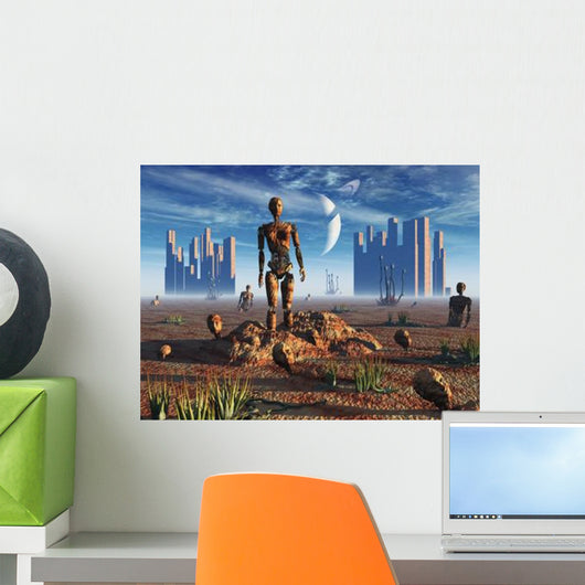 Android Fossils Preserved Sedimentary Wall Decal Design 1