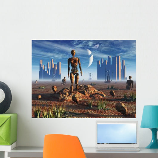 Android Fossils Preserved Sedimentary Wall Decal Design 1