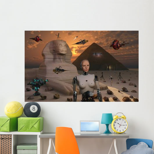 Artist's Concept Pyramids and Wall Decal