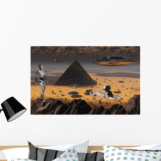 Pyramids and Sphinx Wall Decal