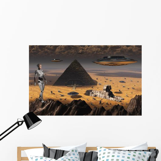Pyramids and Sphinx Wall Decal