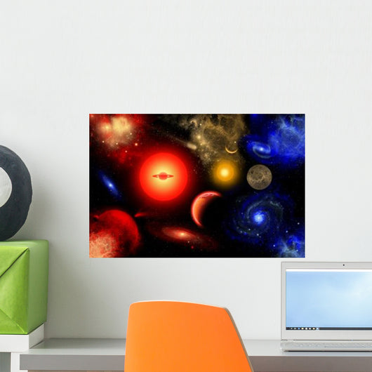 Conceptual Image Binary Star Wall Decal