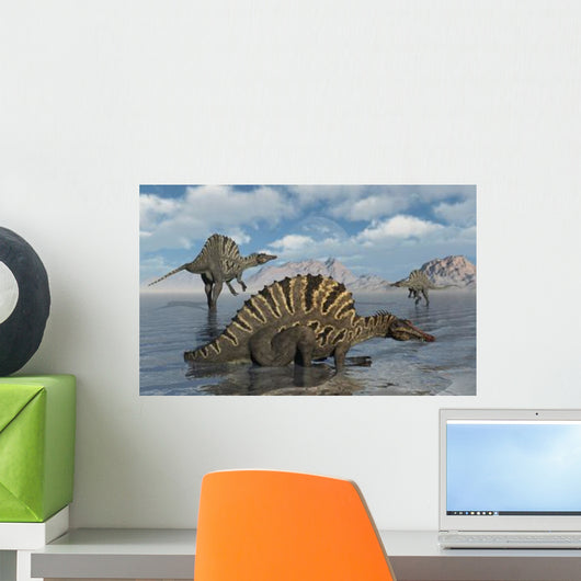 Group Spinosaurus Wall Decal Design 1