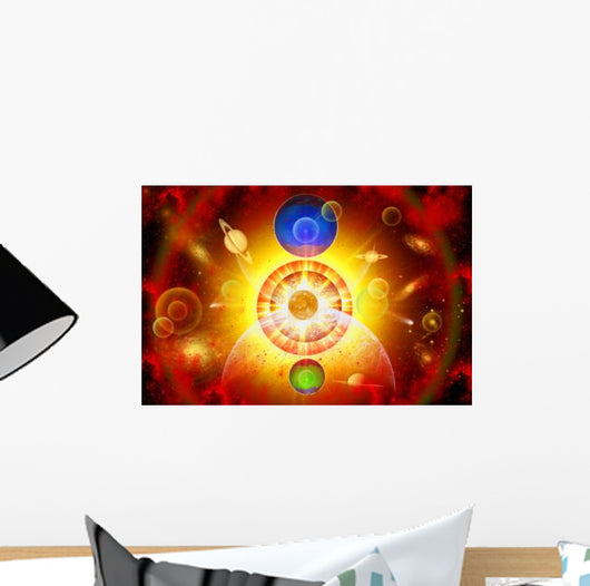 Creation New Solar System Wall Decal