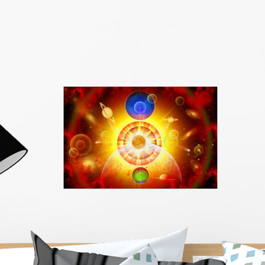 Creation New Solar System Wall Decal