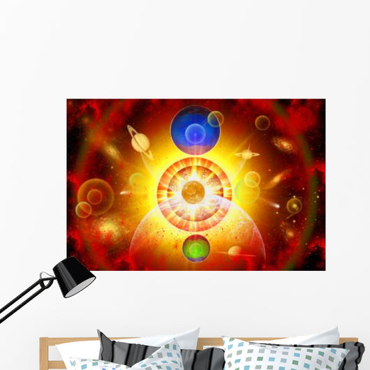 Creation New Solar System Wall Decal