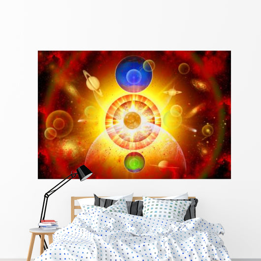 Creation New Solar System Wall Decal