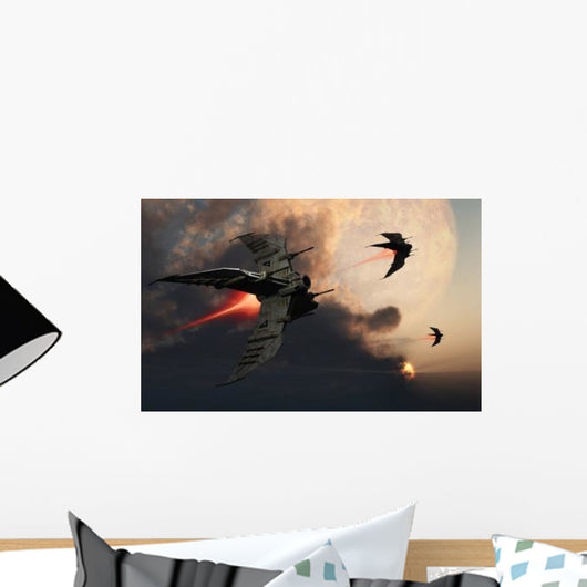 Star Fighters Routine Space Wall Decal Design 2