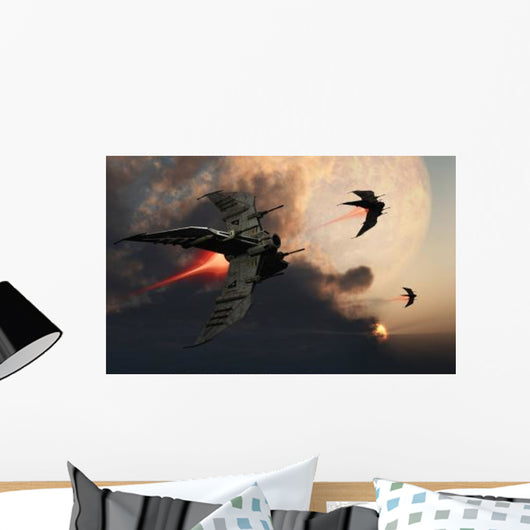 Star Fighters Routine Space Wall Decal Design 2