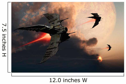 Star Fighters Routine Space Wall Decal Design 2