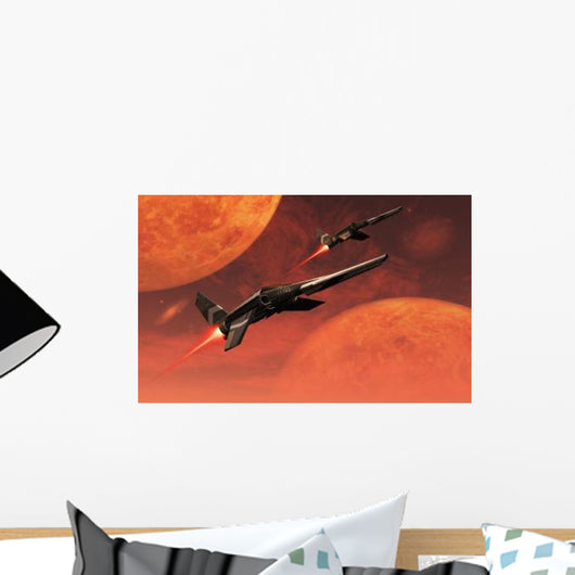 Star Fighters Routine Space Wall Decal Design 1