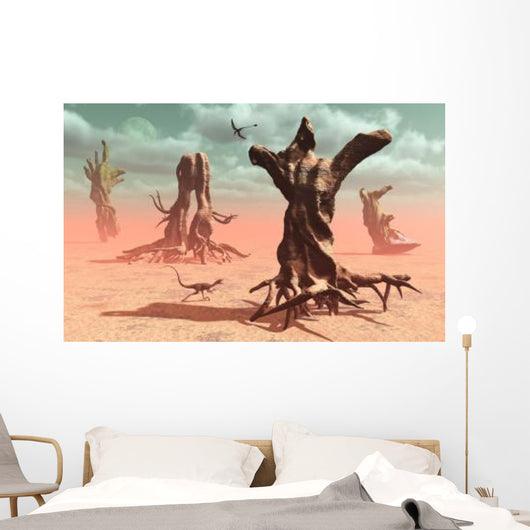 Surreal Look Petrified Prehistoric Wall Decal