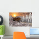 Pair Sabre Tooth Tigers Wall Decal
