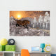 Pair Sabre Tooth Tigers Wall Decal