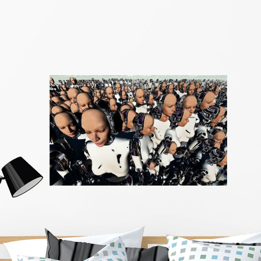 Mass Gathering Female like Wall Decal Design 1