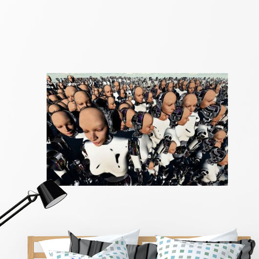 Mass Gathering Female like Wall Decal Design 1