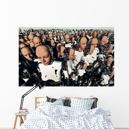 Mass Gathering Female like Wall Decal Design 1