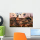 Robots Harvesting Plants Distant Wall Decal