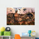 Robots Harvesting Plants Distant Wall Decal