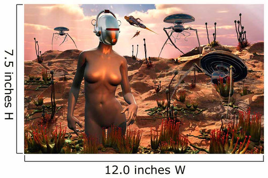 Robots Harvesting Plants Distant Wall Decal
