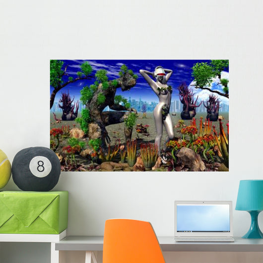 Conceptual Idea Showing Nature Wall Decal