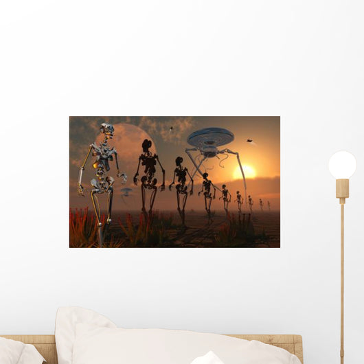 Ghostly Robotic Army Is Wall Decal