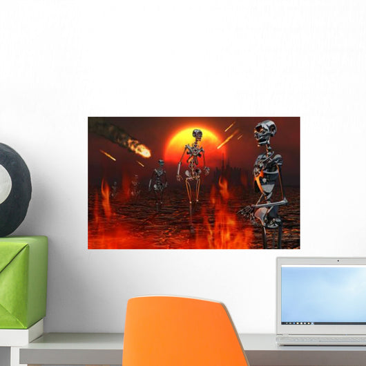 Machines Rise to Take Wall Decal