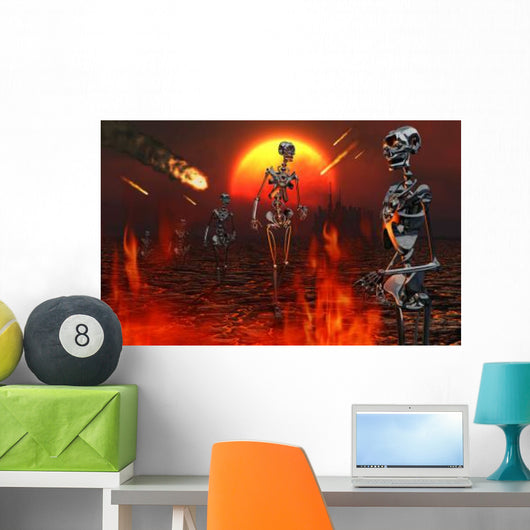 Machines Rise to Take Wall Decal