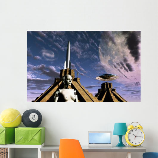 Builders Mayan Pyramids Visit Wall Decal