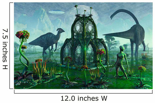 Reptoid Alien Colonist Work Wall Decal