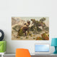 Living Fossils Triceratops and Wall Decal